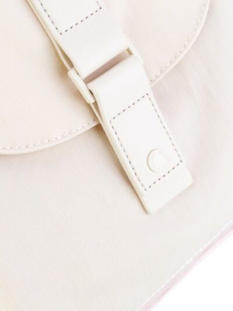 Himawari Contrast Waterproof Canvas Backpack Bag with round Label
